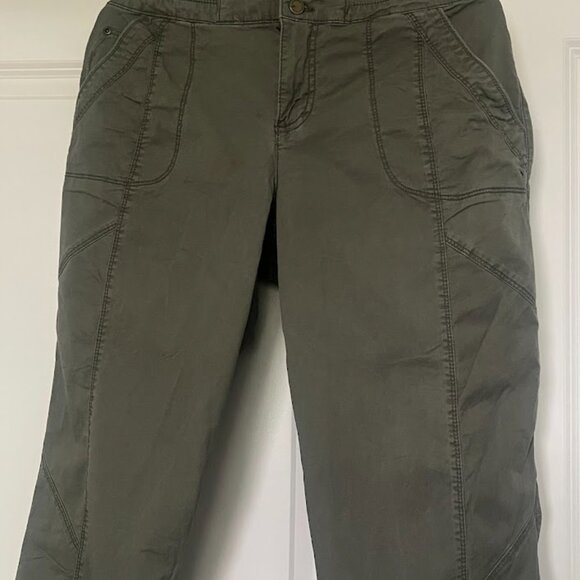 Natural Reflections Olive Green Camper Cargo Pants Size 8 - Picture 6 of 15